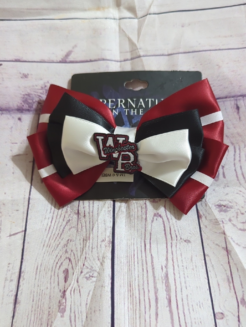 Supernatural Winchester Bros Varsity Hair Bow
